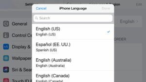 كيفية تغيير اللغة على iPhone